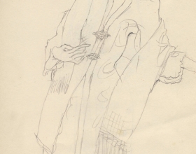 4-Drawing- Kebaya Series (1), 2011. Pencil on Paper. 27cm x 21cm