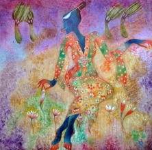 45-Waiting for the Lover, 2003. Oil on Canvas. 92cm x 92cm