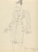 7-Drawing- Kebaya Series (4), 2011. Pencil on Paper. 27cm x 21cm