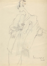 9-Drawing- Kebaya Series (6), 2011. Pencil on Paper. 27cm x 21cm