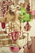 Rafie-Ghani-Still-Life-Study-In-Red-2010-Watercolour-on-paper-91-x-61cm-cm-scaled