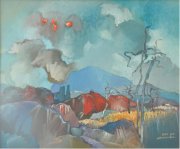 1-Serembu, 1991 RM 9,900.00-SOLD | Oil on canvas | 51 x 61 cm