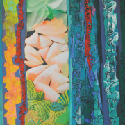 10-RM 16,500.00-SOLD Raphael Scott Ahbeng, Celestial Curtain, 2002, Oil on canvas 240 x 182 cm