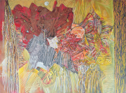 13-RM 15,950.00-SOLD RSA Woods, 2008, 180 x 243 cm, acrylic on canvas