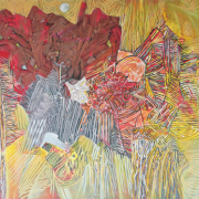 13-RM 15,950.00-SOLD RSA Woods, 2008, 180 x 243 cm, acrylic on canvas