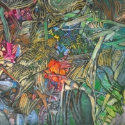 15-Forest Clockwork, 1996 RM 13,200.00-SOLD | Acrylic on canvas | 99 x 138 cm
