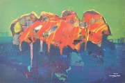 21-Lonesome Trees, 2010 RM 1,540.00-SOLD | Oil on board | 30 x 45 cm