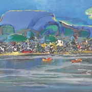22-Seaside, Undated RM 10,450.00-SOLD | Acrylic on canvas | 60 x 90 cm