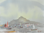 26-The Great Race at Santubong, 1990 RM 1,120.00-SOLD | Watercolour on paper | 28 x 38 cm