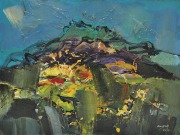 28-RM 3,584.00-SOLD Raphael Scott Ahbeng, "Kinabalu" (2009), 22.5cm x 30.5cm, Oil on board