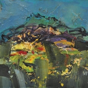 28-RM 3,584.00-SOLD Raphael Scott Ahbeng, "Kinabalu" (2009), 22.5cm x 30.5cm, Oil on board