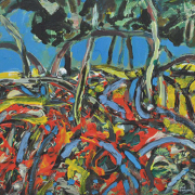 31-RM 896-SOLD Raphael Scott Ahbeng, _Old Garden_ (2012), 30.5cm x 22.5cm, Oil on board Previous Price