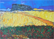 8-Road to Singai, 2011 RM 16,500.00-SOLD | Oil on canvas | 96 x 128 cm