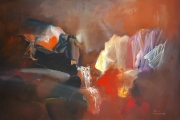 Lot-73-Raphael-Scott-Ahbeng-Break-of-Day-2001-Mixed-media-on-board-60-x-90-cm