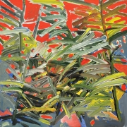 RSA, Bodang Reeds, 2014, acrylic on board, 30.5 x 30.5 cm