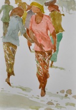 10-Khalil Ibrahim, East Coast Series, (undated) SOLD Watercolour on Paper 14.5cm x 21cm