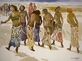11-Khalil Ibrahim, East Coast Series (1995) SOLD Watercolour on Paper 29cm x 39cm