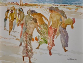 12-Khalil Ibrahim, East Coast Series (1999) Watercolour on Paper 29cm x 39cm