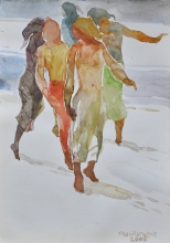 15-Khalil Ibrahim, East Coast Series (2005) SOLD Watercolour on Paper 19cm x 29cm