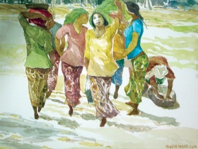 17-Khalil Ibrahim, East Coast, Sketch Book (2009) SOLD Watercolour on Paper 40cm x 31cm