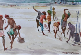 18-Khalil Ibrahim, East Coast (2001) SOLD Watercolour on Paper 14.5cm x 21cm