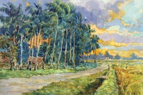 47-Shafurdin Habib, Sg Besar Series 1 (2010) 30.5cm x 45.8cm, Watercolour on Paper