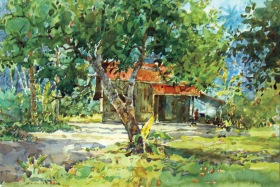 48-Shafurdin Habib, Sg Besar Series 2 (2010) 30.5cm x 45.8cm, Watercolour on Paper