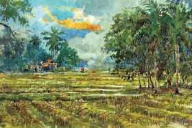 50-Shafurdin Habib, Sg Besar Series 5 (2010) 30.5cm x 45.8cm, Watercolour on Paper