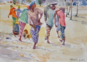 9-Khalil Ibrahim, East Coast Series, (2009) SOLD Watercolour on Paper 24cm x 17cm