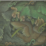 Two Cockerels, 1993 RM 2,750.00-SOLD | Oil on canvas | 42 x 58 cm