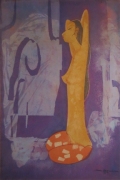 2-Early Morning, 1970 RM 10,450.00-SOLD | Batik | 90 x 60 cm