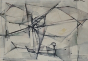 3-Fishing Net, 1963 RM 3,850.00-SOLD | Watercolour on paper | 34 x 49 cm