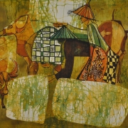 8-Buffalo Tender, Undated RM 11,000.00-SOLD | Batik | 72.3 x 87.5 cm