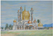 Ubudiah Mosque, Kuala Kangsar, 1993 RM 8,000.00 - RM 12,000.00 | Watercolor on paper | 54 x 75 cm