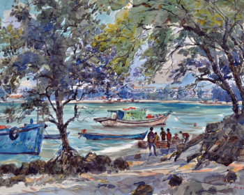 3-Auction-X-Ada-Ikan-Hari-Ni-2011-RM-2296.00-SOLD-Watercolour-on-paper-43.5-x-28.5-cm