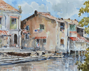 47-Shafurdin-Habib-Sungai-Melaka-2014-Watercolour-on-paper-30-x-45-cm