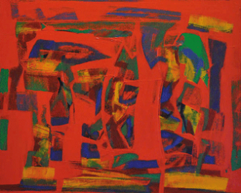 31-Auction-IX-RM-35200.00-SOLD-Sharifah-Fatimah-Zubir-Dato-Seri-Jingga-1998-Acrylic-on-canvas-62.5-x-55.5-cm