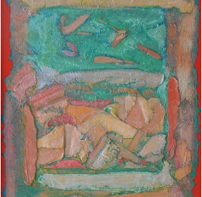 5-Reflection-II-1996-RM-8800.00-SOLD-Acrylic-and-modeling-paste-60.9-x-45.7-cm