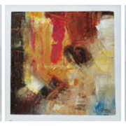 4-Abstract I, II & III, 2005 RM 3,850.00-SOLD | Oil on canvas | 27.5 cm x 27.5 cm x 3 pieces