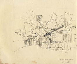 17-Kg. Besut, 1980 Pen & Ink on Paper | 20.2cm x 24.5cm