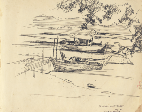 18-Kuala Besar, 1972 Pen & Ink on Paper | 20.2cm x 24.5cm