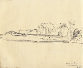20-Kuala Kemasin II, 1980 Pen & Ink on Paper | 20.2cm x 24.5cm