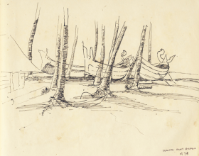 24-Sabak, 1978 Pen & Ink on Paper | 20.2cm x 24.5cm