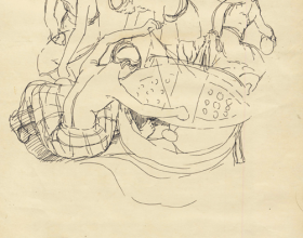 38-Study of Movement-Wau, 1971 Pen & Ink on Paper | 20.2cm x 24.5cm