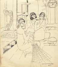 48-Weaving, 1969 20.2cm x 24.5cm | Ink on Paper