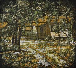 57-East Coast Village, 2010 Batik 79 x 89cm