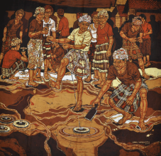 65-Playing Gasing, 2000 Batik 98cm x 104cm