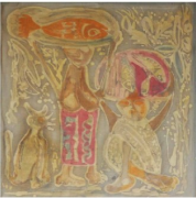 Fishseller, 1973 - 1974 RM 27,500.00-SOLD | Batik | 56 x 56 cm