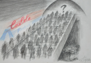 1-Ivan On The Steps, 2005 RM 14,300.00-SOLD | Mixed media on paper | 28 x 40 cm
