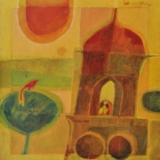 4-Waiting For The Lover, 1970 RM 30,800.00-SOLD | Oil on canvas | 61 x 58 cm